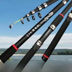 Fiberglass Fishing Rod Set with Reel - Image 2