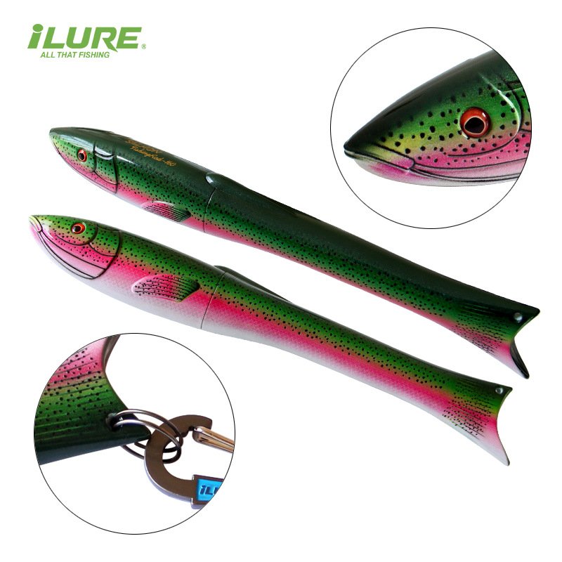 Fish-shaped telescopic rod
